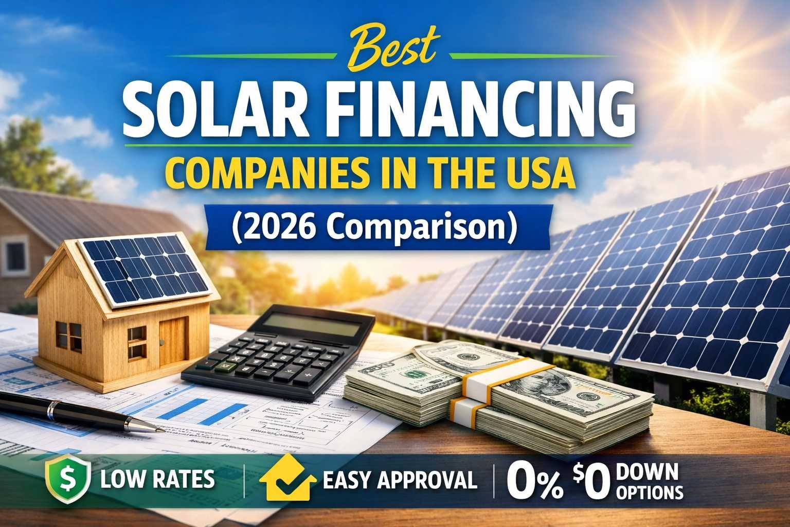 Best Solar Financing Companies in the USA (2026 Comparison)